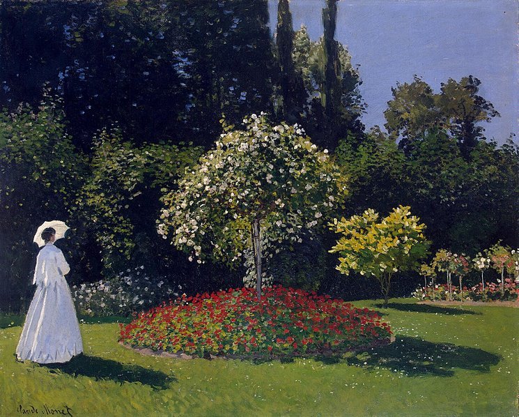 Femme au jardin